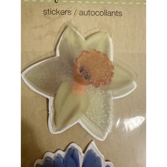 Floral Flower Stickers Bulletin Board Walls Smooth Surfaces 3" to 5" Flowers - Picture 2 of 7